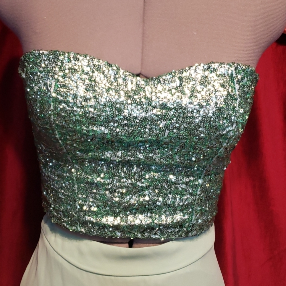 Seafoam Green Turquoise Sweetheart Tube